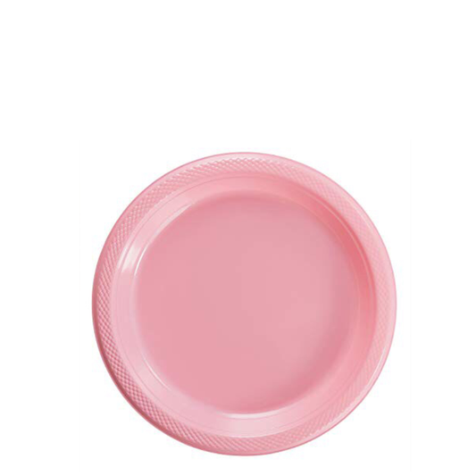 Plato desechable rosa pink