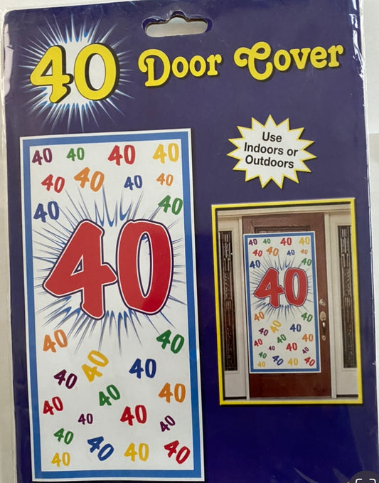 Letrero para puerta 40 años