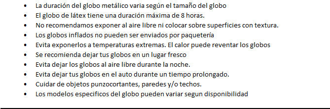Arreglo de globos con número
