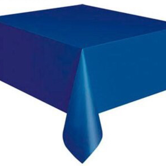 Mantel rectangular azul rey