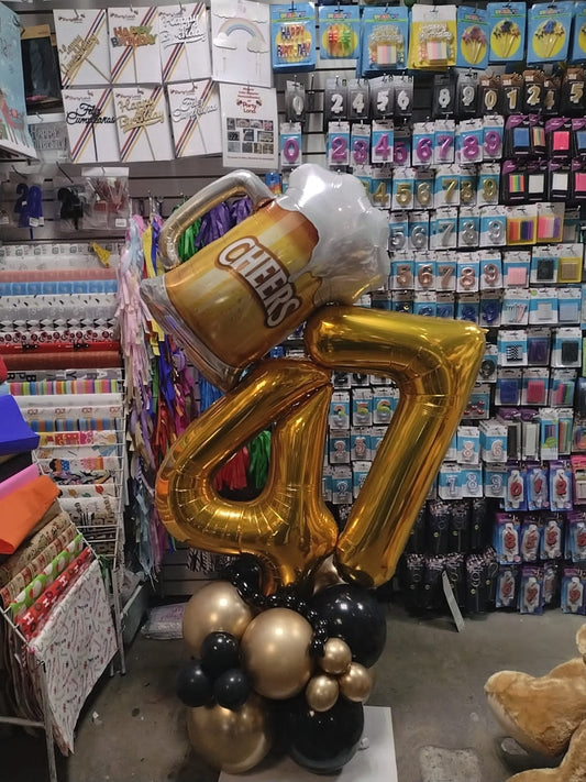Arreglo de globos cerveza