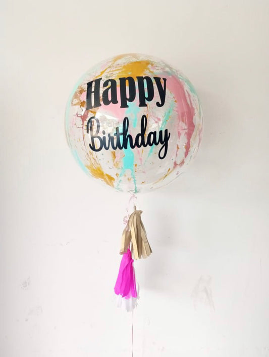 Globo burbuja texto y colores a elegir