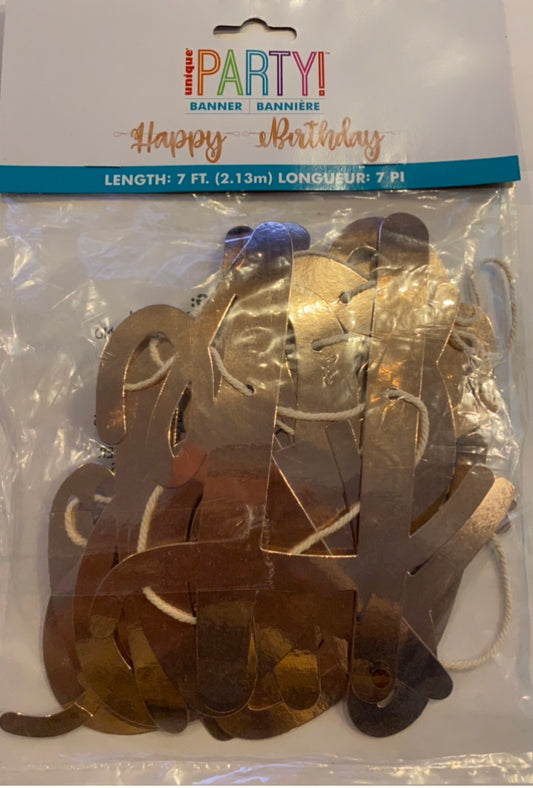 Happy birthday letrero