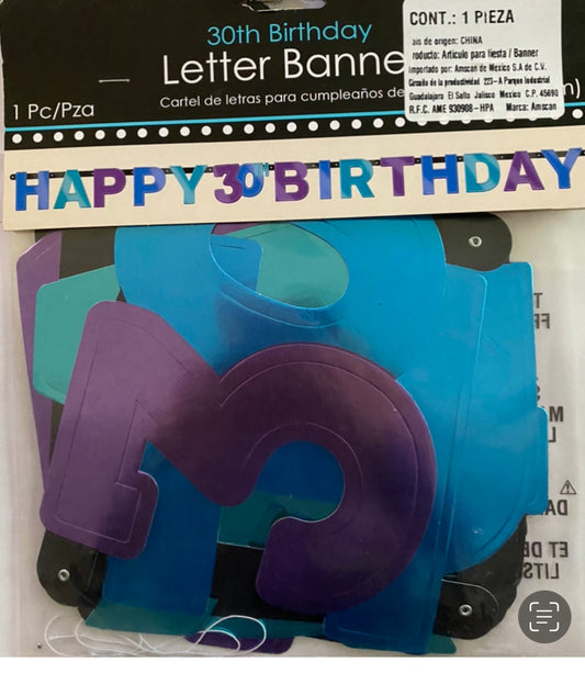 Letrero Banner 30 años