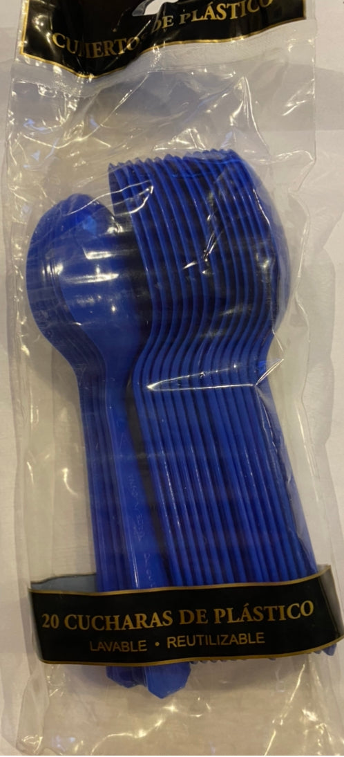 Cuchara azul rey
