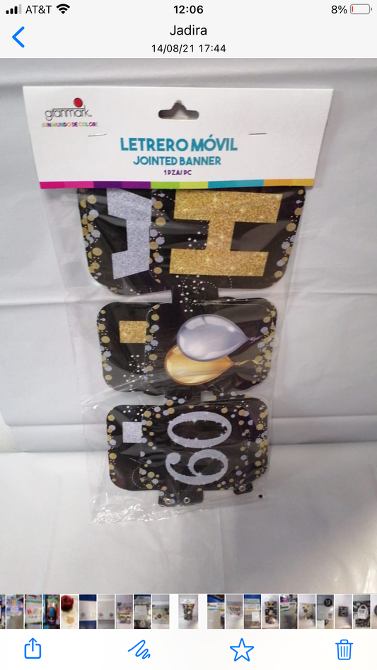 Banner decorativo 60 años