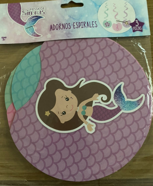 Sirena adorno espiral