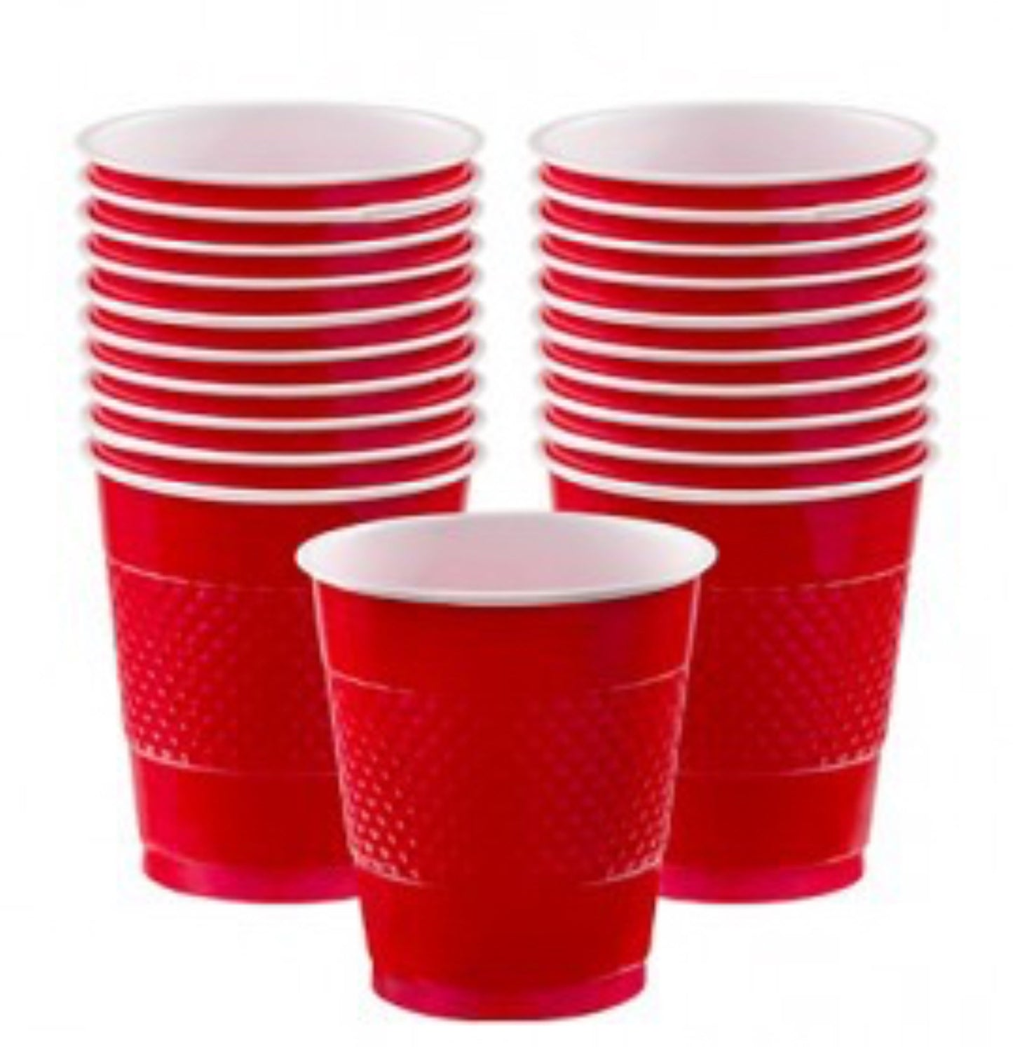 Vaso desechable 12oz  rojo