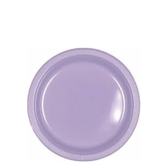 Plato desechable lila