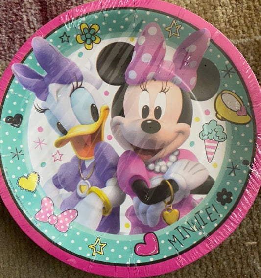 Minnie rosa plato chico