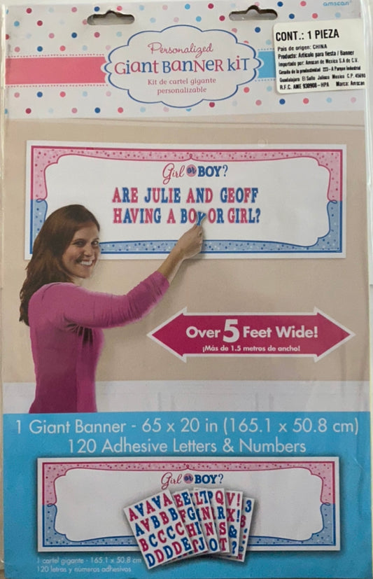 Baby Boy or girl Giant Banner