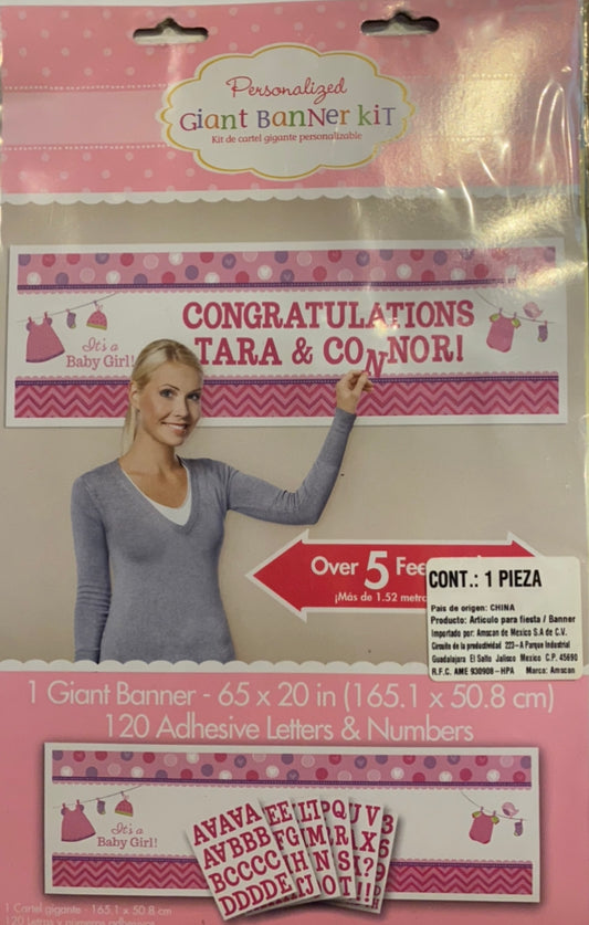 Giant Banner kit rosa baby