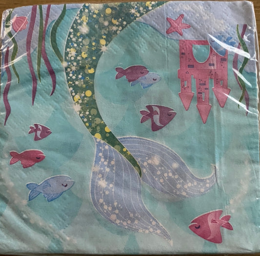 Sirena servilleta cocktail