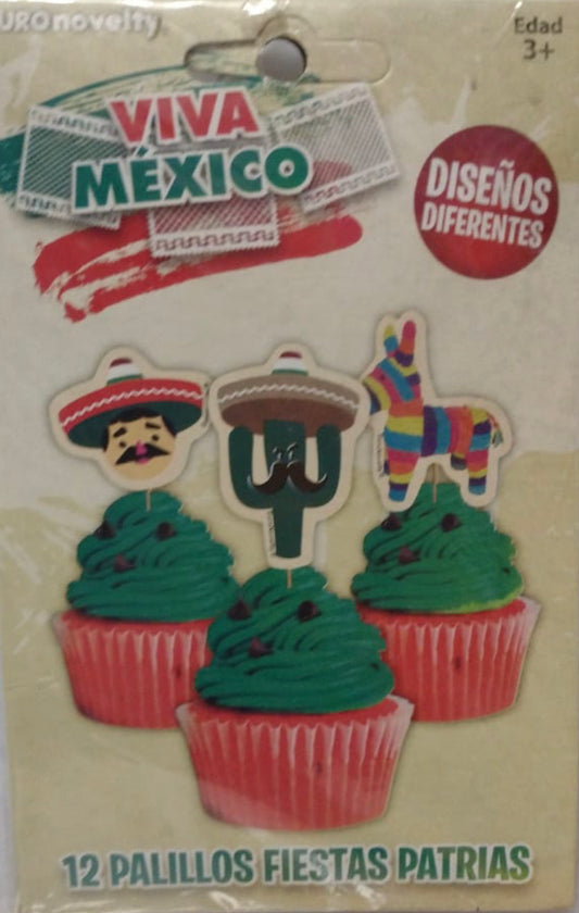 Palillos para cupcakes MEXICO