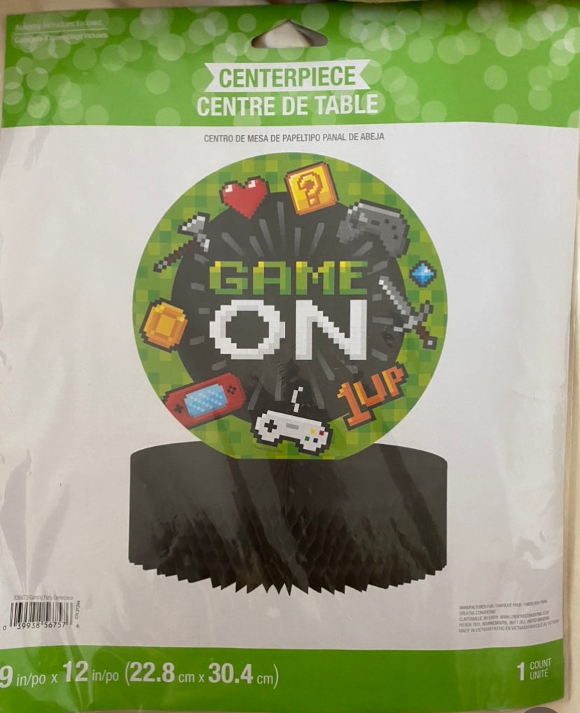 Game on centro de mesa