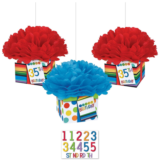 Decoración colgante cumpleaños