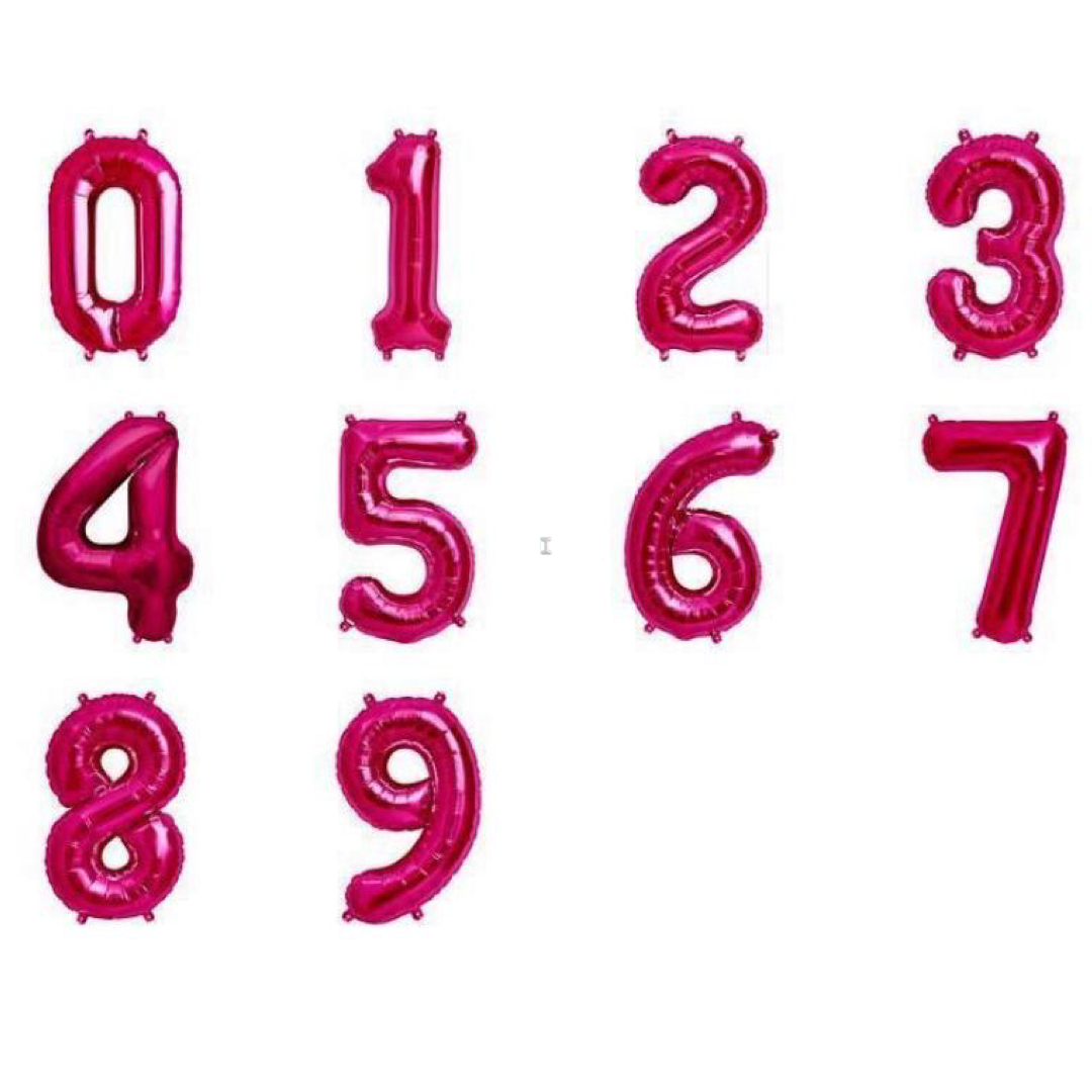 número metálico rosa grande 87 cm con helio – partyland_interlomas
