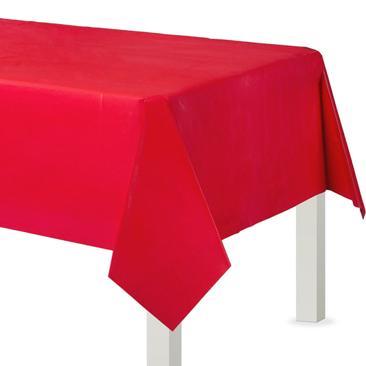 Mantel rectangular rojo