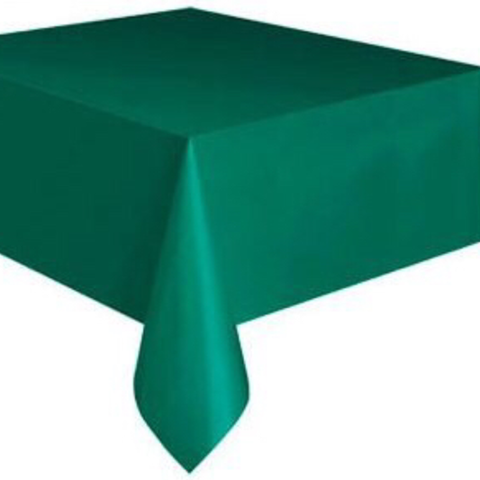 Mantel rectangular verde bandera