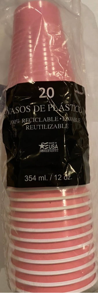 Vaso rosa bebe