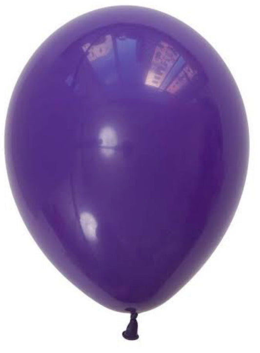 Globo helio  de látex morado