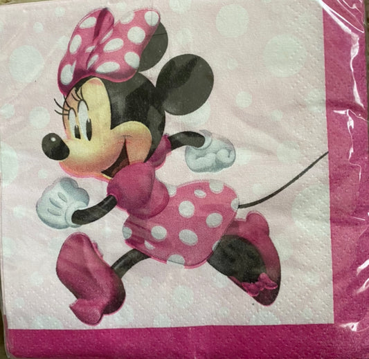Minnie rosa servilleta chica