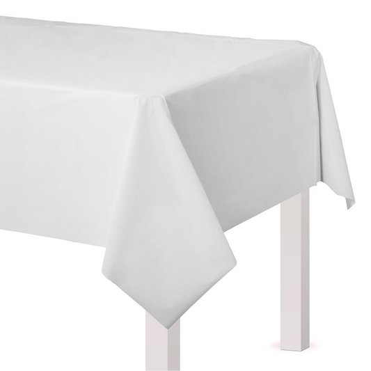 Mantel rectangular blanco