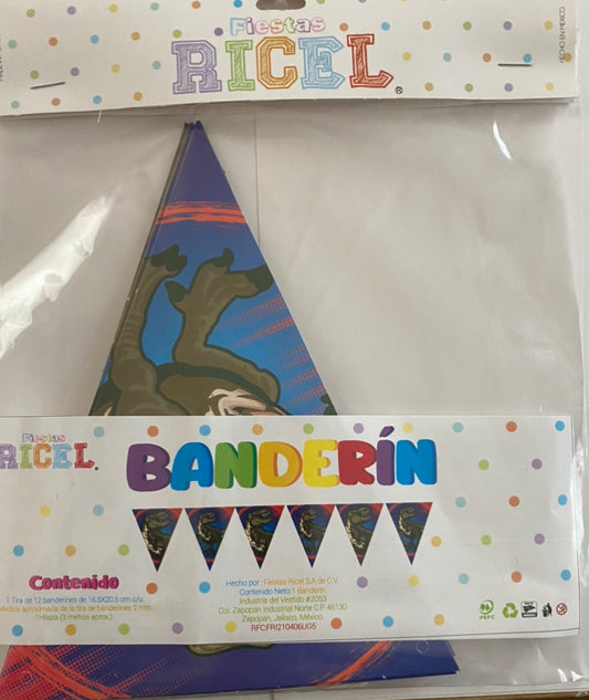 Banderín dinosaurio