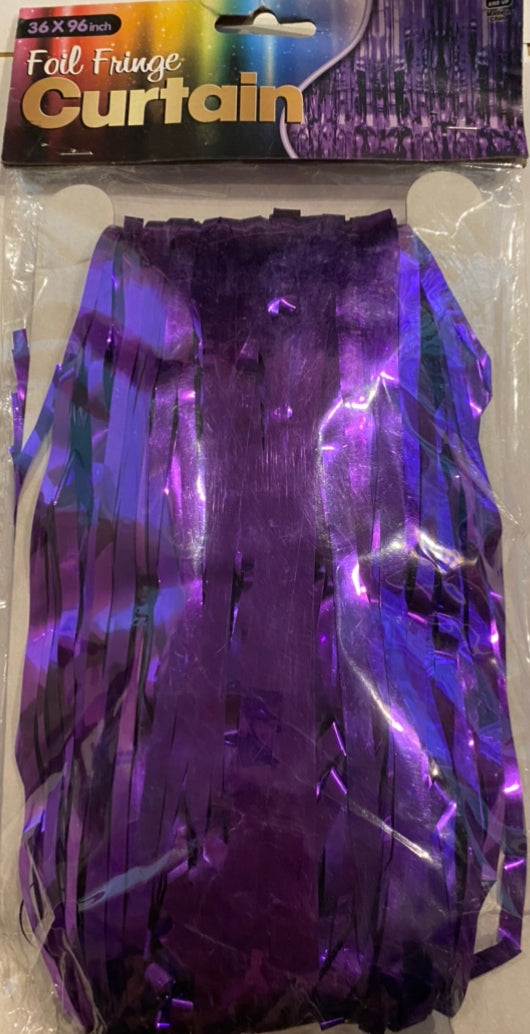 Cortina metálica morada