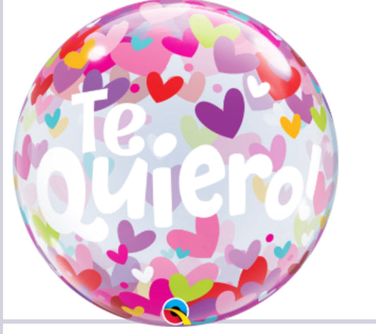 Globo burbuja amor san Valentín