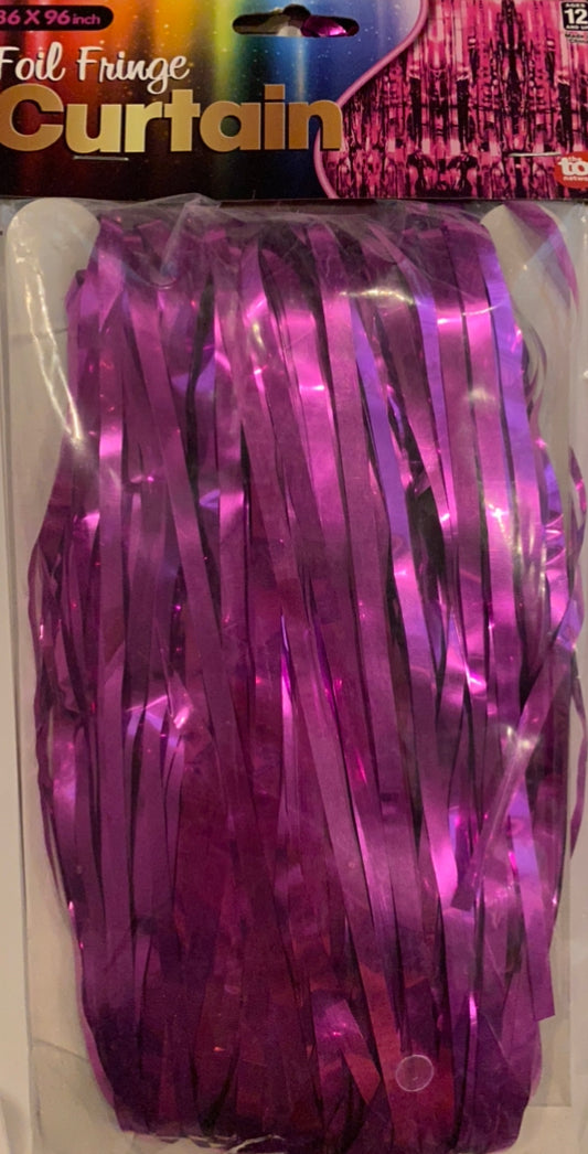 Cortina metálica rosa